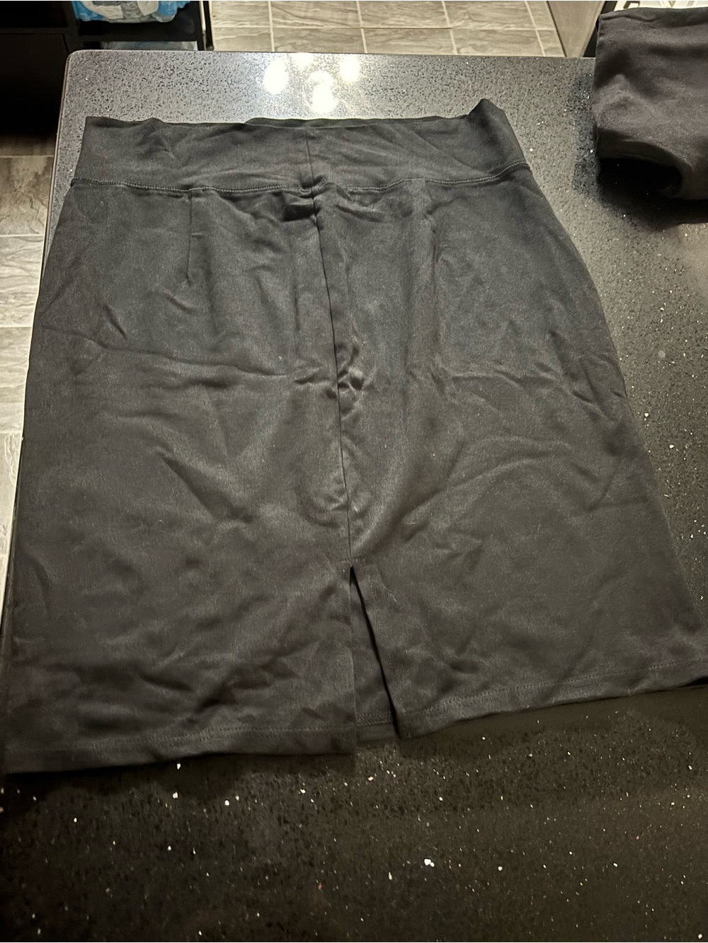 iris Black Pencil Skirt